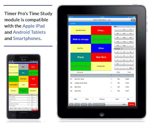 Time and Motion Studies, IOS, Android, Time Study